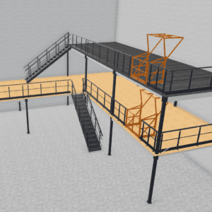 Lagerbühne als Mehrgeschossanlage mit bis zu drei Ebenen für optimale Lageroptimierung