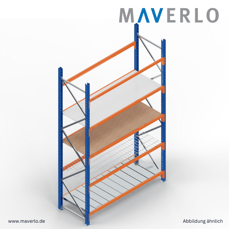 **Alt-Tag:**<br />
`Lastenregal und Weitspannregal, robustes Schwerlastregal mit hoher Tragkraft, ideal für die Lagerung von Paletten, schweren Gütern und sperrigen Materialien in Industrie, Logistik und Lagerhäusern. Flexibles Regalsystem mit verschiedenen Höhen und Breiten, perfekt für effiziente Lagerorganisation und maximale Belastbarkeit.`